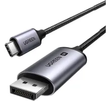Кабель UGREEN CM556 (25839) USB-C to DisplayPort 8K Cable. 3м.  серый