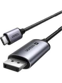 Кабель UGREEN CM556 (25839) USB-C to DisplayPort 8K Cable. 3м.  серый