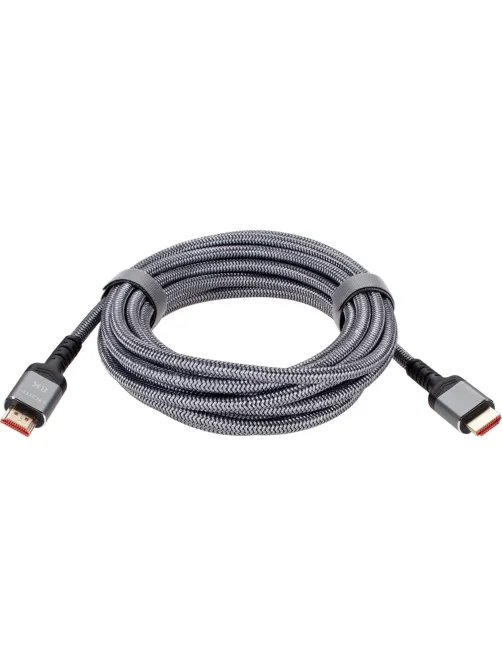 Кабель HDMI 19M/M,ver. 2.1 8KX60Hz (Econom) оплетка 5m iOpen <ACG859A-5.0