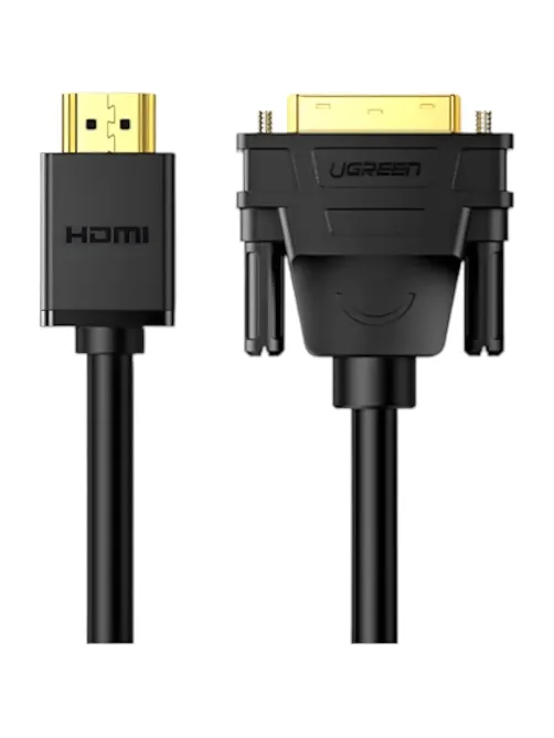 Кабель UGREEN HD106 HDMI - DVI-D (24+1). 30 AWG, 1080@60ц. 2м (10135)