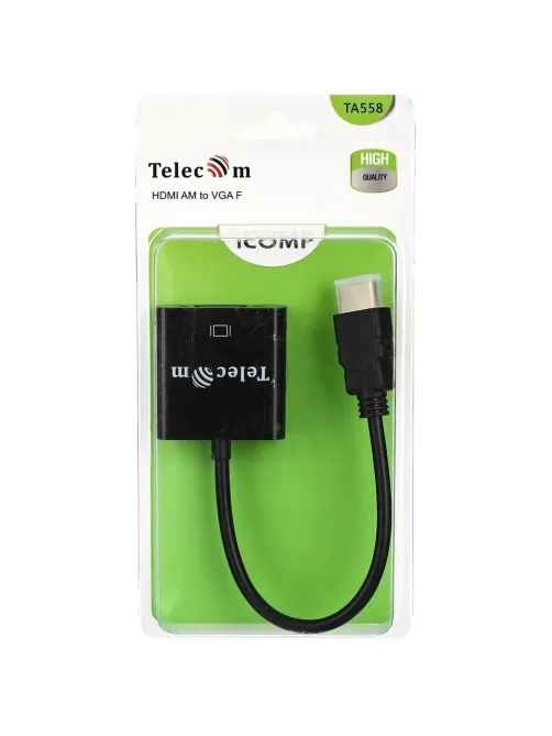 Кабель -переходник HDMI(M) --> VGA(F) Telecom (TA558)