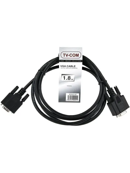 Кабель (соединит.) SVGA (15m/15m) 1,8m 2 фильтра TV-COM (QCG341AD-1.8M)