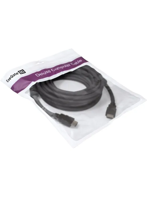 Кабель HDMI ExeGate EX-CC-HDMI2-5.0F 19M/19M, v2.0, 5м, 4K UHD, Ethernet