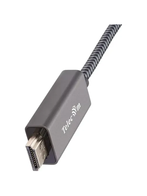 Кабель Telecom (TA561M-1.8M) DisplayPort M-> HDMI M 4K@60Hz 1.8m оплетка