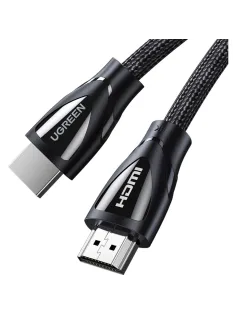 Кабель UGREEN HD140 (80401) HDMI 2.1 Male to Male 8K Braided Cable.1м черн