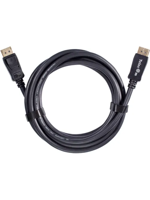 Кабель DP-DP соединительный 1.4V 8K@60Hz  3м , Econom, Telecom (TCG745C-3M)