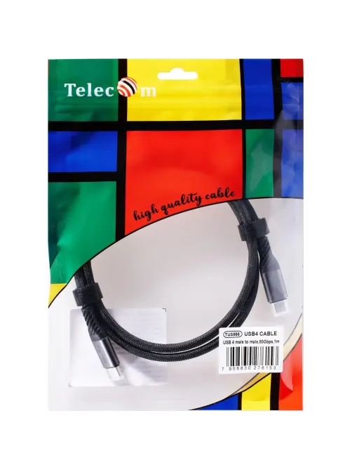 Кабель USB4 TypeCM/CM 16K@60Hz 80GBps, PD 240W, Telecom 1м <TUS855-1M