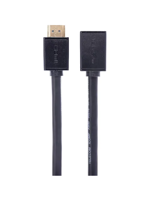 Кабель удлинительный  HDMI-19M/F ver 2.1, 0.5m, Telecom <TCG257MF-0.5M