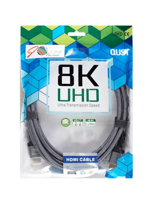 Кабель HDMI 19M/M,ver. 2.1 8KX60Hz (Econom) оплетка 3m iOpen <ACG859A-3.0