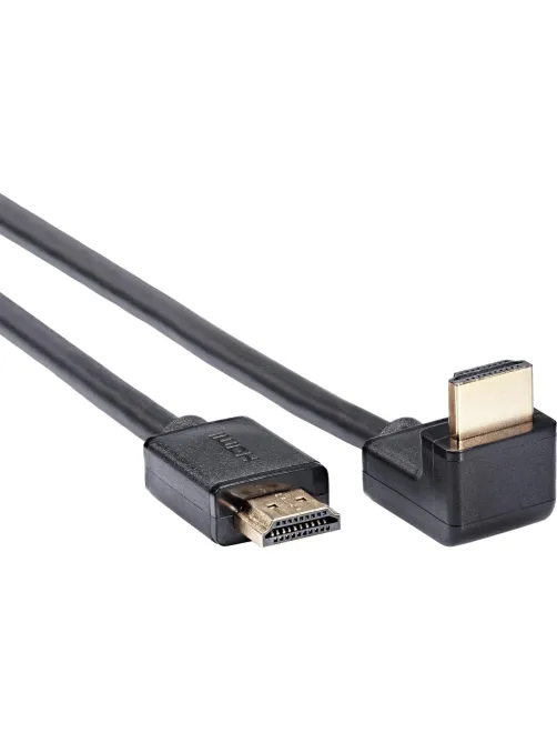 Кабель HDMI---HDMI ver 2.1 8K@60Hz угол 90град  1м, Telecom <TCG256-1M
