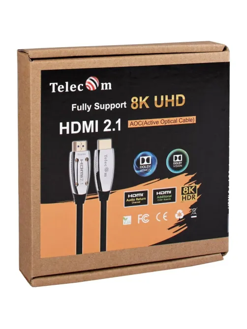 Кабель активный оптический HDMI 19M/M,ver. 2.1, 10m Telecom <TCG2120-10M