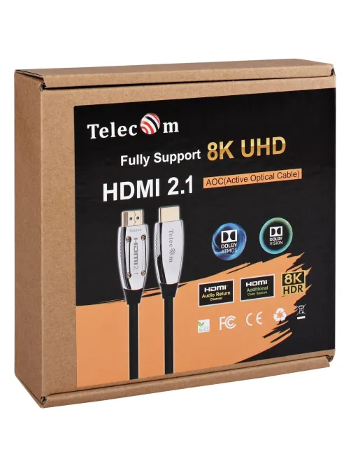 Кабель активный оптический HDMI 19M/M,ver. 2.1, 15m Telecom (TCG2120-15M)