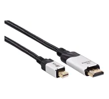 Кабель -переходник miniDisplayPort M-> HDMI M 4K@60Hz 1.8m VCOM(CG615M-1.8)
