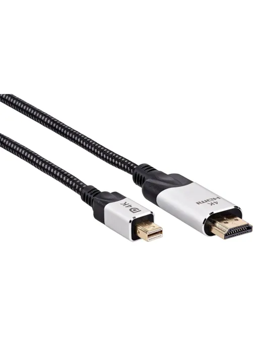 Кабель -переходник miniDisplayPort M-> HDMI M 4K@60Hz 1.8m VCOM(CG615M-1.8)