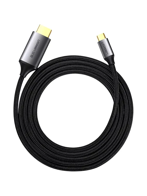 Кабель UGREEN MM142 (50570)USB-C to HDMI M-to-M Aluminum Shell 1,5 м серый