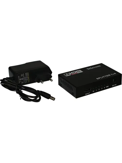 Разветвитель HDMI 1=>4 , каскадируемый , 1.4v+3D Telecom <TTS5020