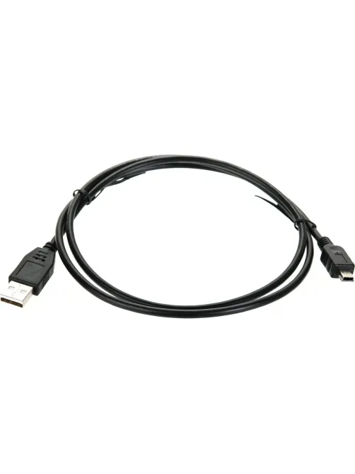 Кабель USB 2.0 A-->mini-B 5P (1м) черный, Telecom<TC6911BK-1.0M