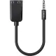 Разветвитель аудио PERO AD06 AUX SPLITTER, черный