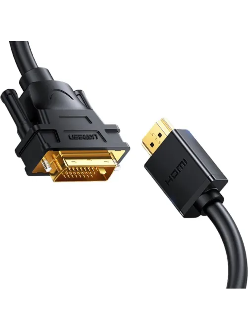 Кабель UGREEN HD106 HDMI - DVI-D (24+1). 30 AWG, 1080@60ц. 2м (10135)