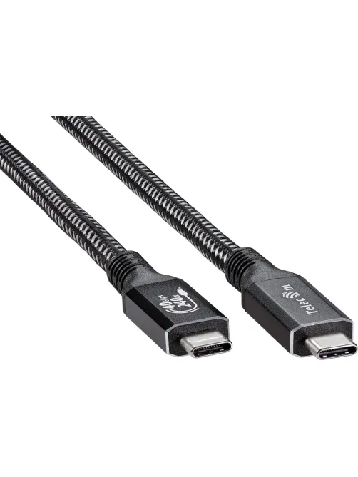 Кабель USB4 TypeCM/CM 8K@30Hz, 40GBps, PD 240W, медь Telecom 3м <TUS840-3M