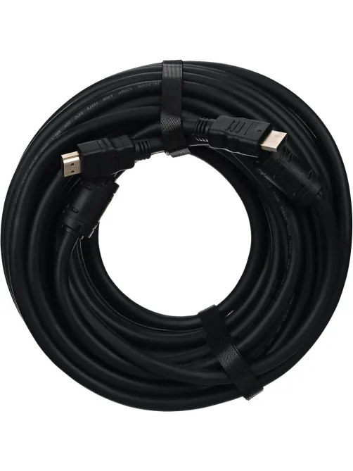 Кабель HDMI-19M-HDMI-19M ver 2.0+3D/Ethern,2 ф-ра 20m Telecom (TCG200F-20M)