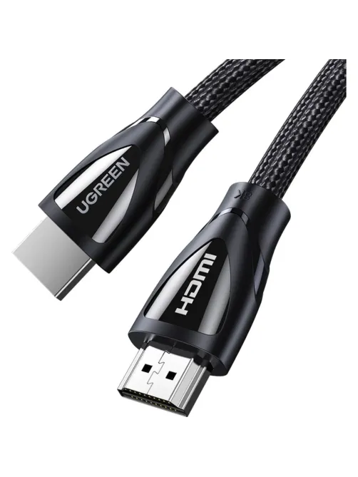 Кабель UGREEN HD140 (80404) HDMI 2.1 Male to Male 8K Braided Cable.3м.черн