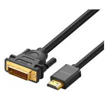 Кабель UGREEN HD106 HDMI - DVI-D (24+1). 30 AWG, 1080@60ц. 2м (10135)