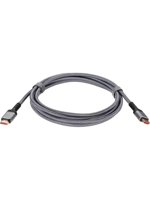 Кабель HDMI 19M/M,ver. 2.1 8KX60Hz (Econom) оплетка 3m iOpen <ACG859A-3.0