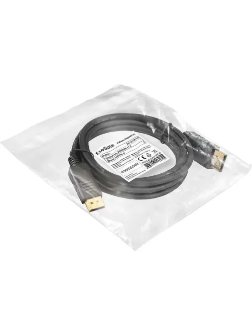 Кабель DisplayPort ExeGate EX-CC-DP-2.0 (20M/20M, 2м, v1.2) EX294679RUS