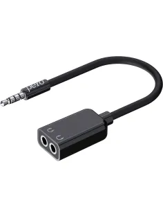 Разветвитель аудио PERO AD06 AUX SPLITTER, черный