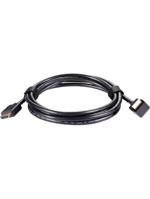 Кабель HDMI---HDMI ver 2.1 8K@60Hz угол 90град  2м, Telecom <TCG256-2M
