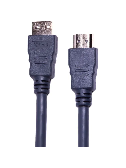 Кабель HDMI - HDMI, M/M, 1 м, v2.0, K-Lock, поз.р, экр, Wize, CP-HM-HM-1M