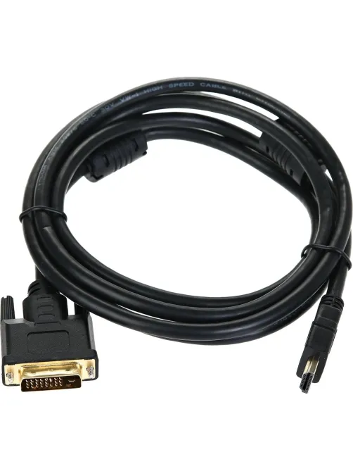 Кабель HDMI to DVI-D (19M -25M) 2м, 2 фильтра TV-COM <LCG135F-2M