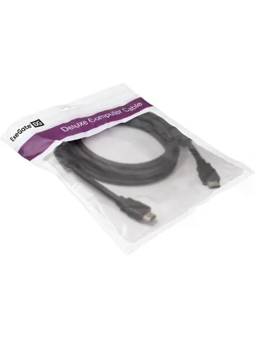 Кабель HDMI ExeGate EX-CC-HDMI2-3.0F 19M/19M, v2.0, 3м, 4K UHD, Ethernet