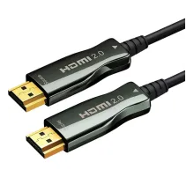 Кабель HDMI - HDMI, M/M, 20 м, 4K/60HZ, v2.0, ARC, опт, Wize, AOC-HM-HM-20M