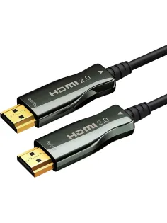 Кабель HDMI - HDMI, M/M, 20 м, 4K/60HZ, v2.0, ARC, опт, Wize, AOC-HM-HM-20M