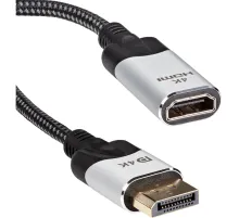 Адаптер DisplayPort(M) ---> HDMI(F) 0.15m 4K@60Hz VCOM <CG621M-0.15