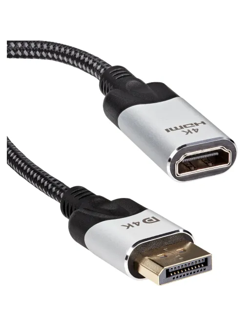 Адаптер DisplayPort(M) ---> HDMI(F) 0.15m 4K@60Hz VCOM <CG621M-0.15