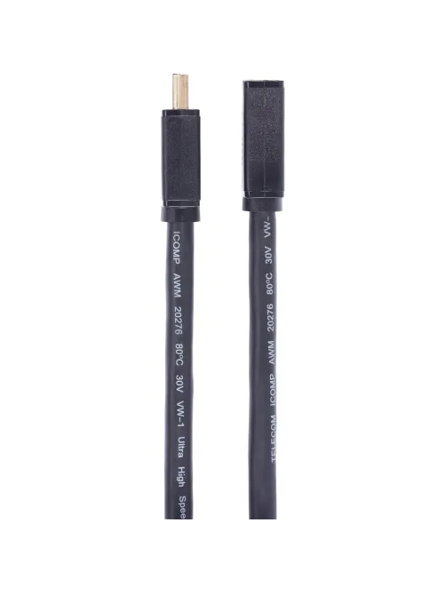 Кабель удлинительный  HDMI-19M/F ver 2.1, 0.5m, Telecom <TCG257MF-0.5M