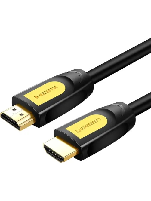 Кабель UGREEN HD101 HDMI 4K цвет желтый/черный. 1м (10115)