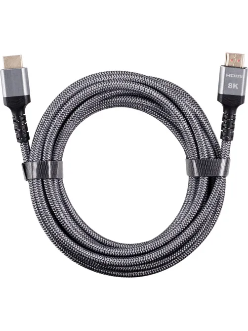Кабель HDMI 19M/M,ver. 2.1 8KX60Hz (Econom) оплетка 5m iOpen <ACG859A-5.0