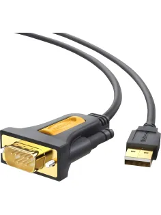 Кабель UGREEN адаптер CR104 USB 2.0 A-DB9 RS-232. 3м, черный (20223)