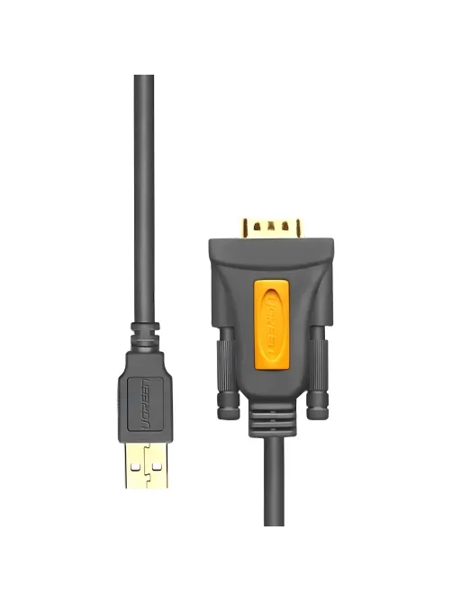 Кабель UGREEN адаптер CR104 USB 2.0 A-DB9 RS-232. 3м, черный (20223)