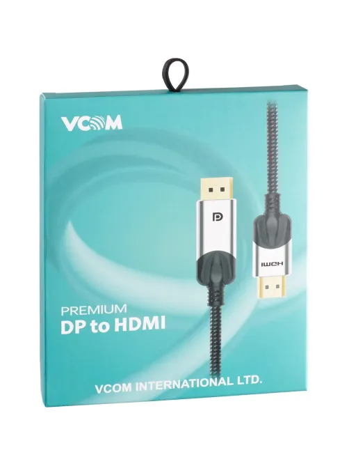 Кабель -переходник DisplayPort M-> HDMI M 4K@60Hz 1.8m VCOM (CG608M-1.8M)