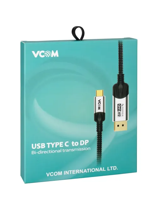 Кабель адаптер DP A(m) <-->USB 3.1 Type-Cm, 1.8m , VCOM <CU422VB-1.8
