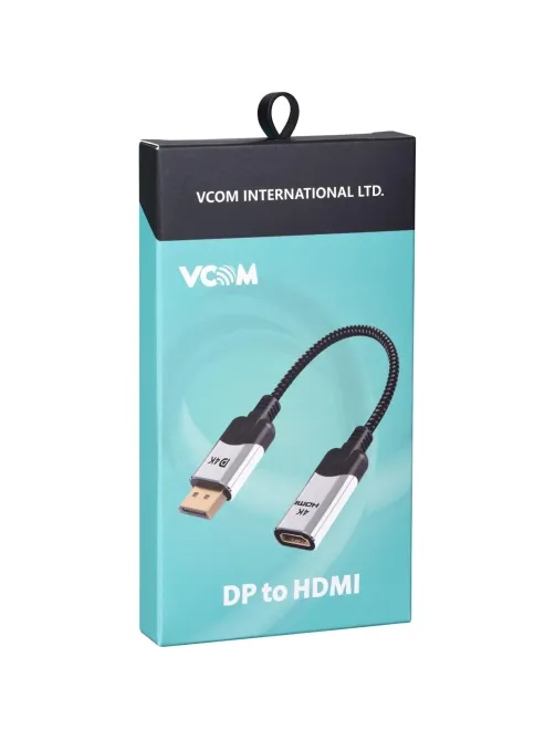 Адаптер DisplayPort(M) ---> HDMI(F) 0.15m 4K@60Hz VCOM <CG621M-0.15