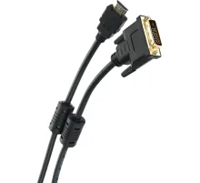 Кабель HDMI to DVI-D (19M -25M) 2м, 2 фильтра TV-COM <LCG135F-2M