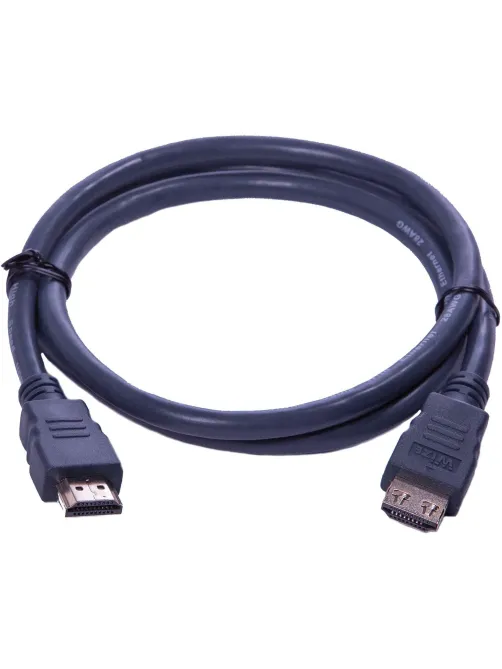 Кабель HDMI - HDMI, M/M, 1 м, v2.0, K-Lock, поз.р, экр, Wize, CP-HM-HM-1M