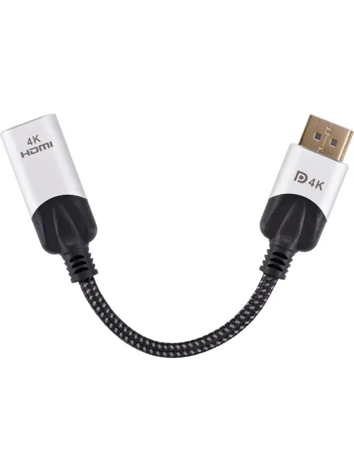 Адаптер DisplayPort(M) ---> HDMI(F) 0.15m 4K@60Hz VCOM <CG621M-0.15