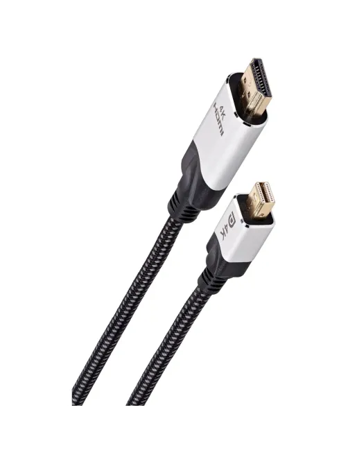 Кабель -переходник miniDisplayPort M-> HDMI M 4K@60Hz 1.8m VCOM(CG615M-1.8)